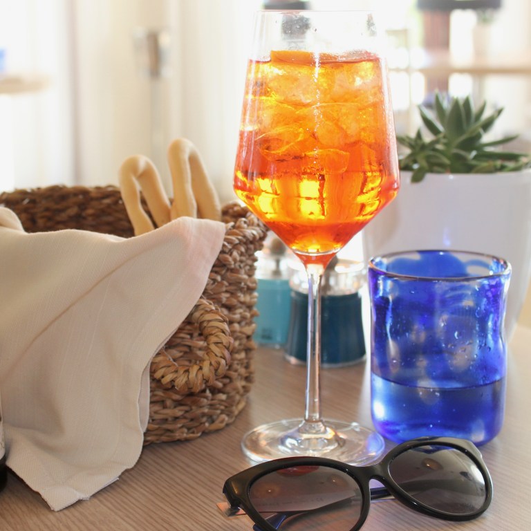 A sunlit Venetian spritz